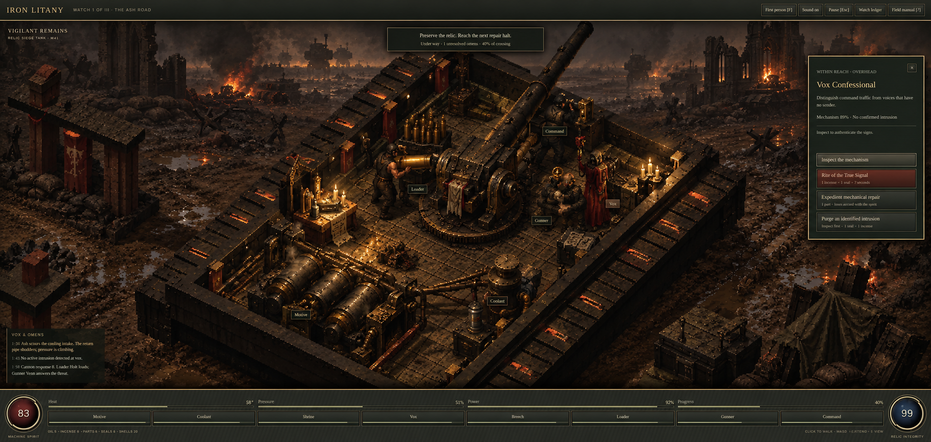 Candidate isometric tank art-direction plate